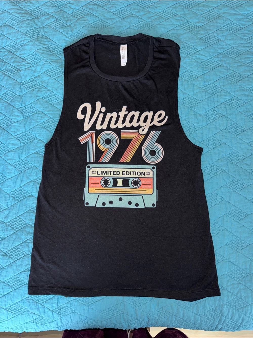 Vintage 1976 Limited Edition Graphic Tank - Black